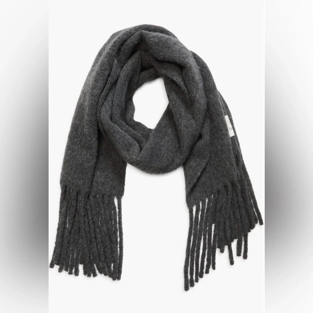 LouLou de Saison Alpaca Blend Scarf, Gray